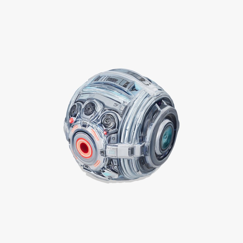Futuristic Surveillance Orb Drone Model Pack